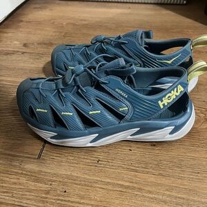 HOKA Hopara Shoes in Blue and Yellow size 8